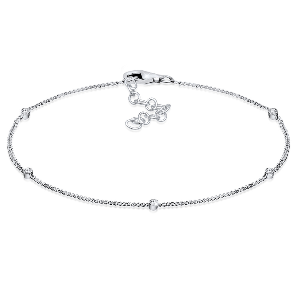 Elli Elli Bracelet Femme Modernes de Base avec les Cristaux en Argent Sterling 925 Bracelet