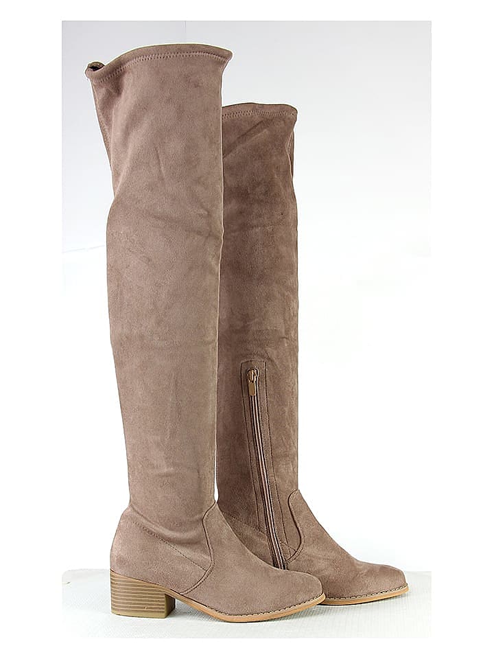 Sixth Sens Stiefel in Beige günstig kaufen 36