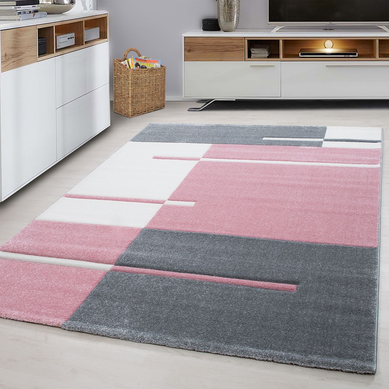 Ayyildiz Teppich, HAWAII 1310, PINK, 280 x 370 cm
