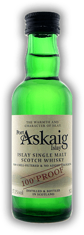 Port Askaig 100 Proof Islay Single Malt 57,1% 0,05 Liter Port Askaig 100 Proof Islay Single Malt 57,1% 0,05 Liter Die Wärme und der Charakter von Islay - ein Port Askaig in Fassstärke. 0,05	 Liter - Vol 57,1%