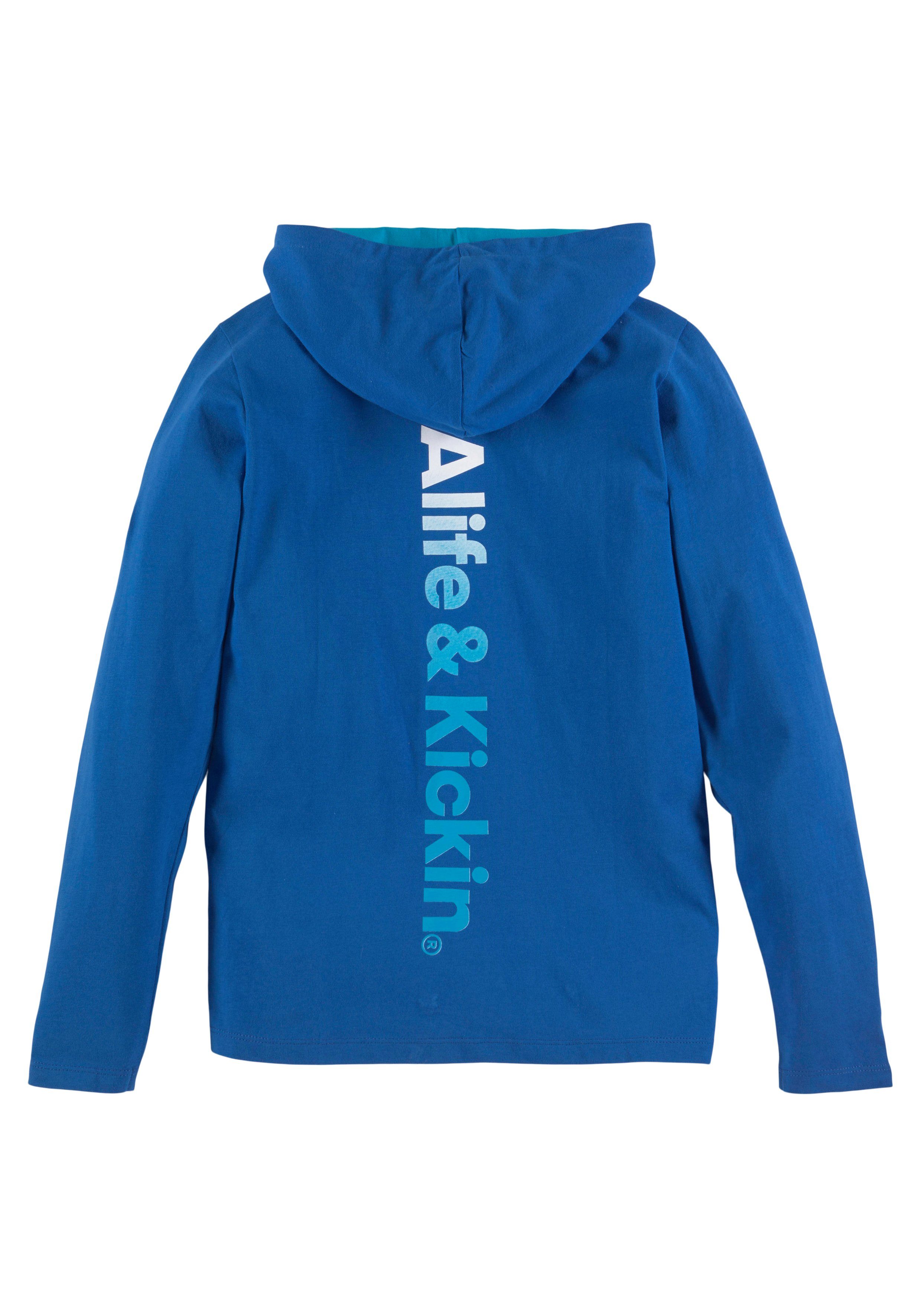 Alife & Kickin Kapuzenshirt Logo-Print modischer Rückenprint im Farbverlauf, NEUE MARKE!