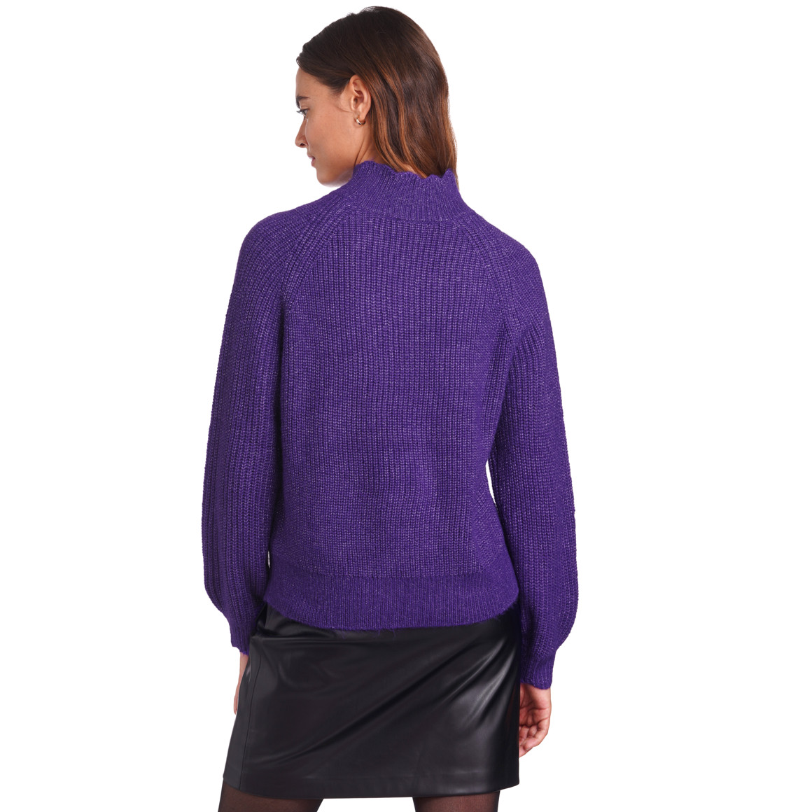Damen Strickpullover mit Effektgarn