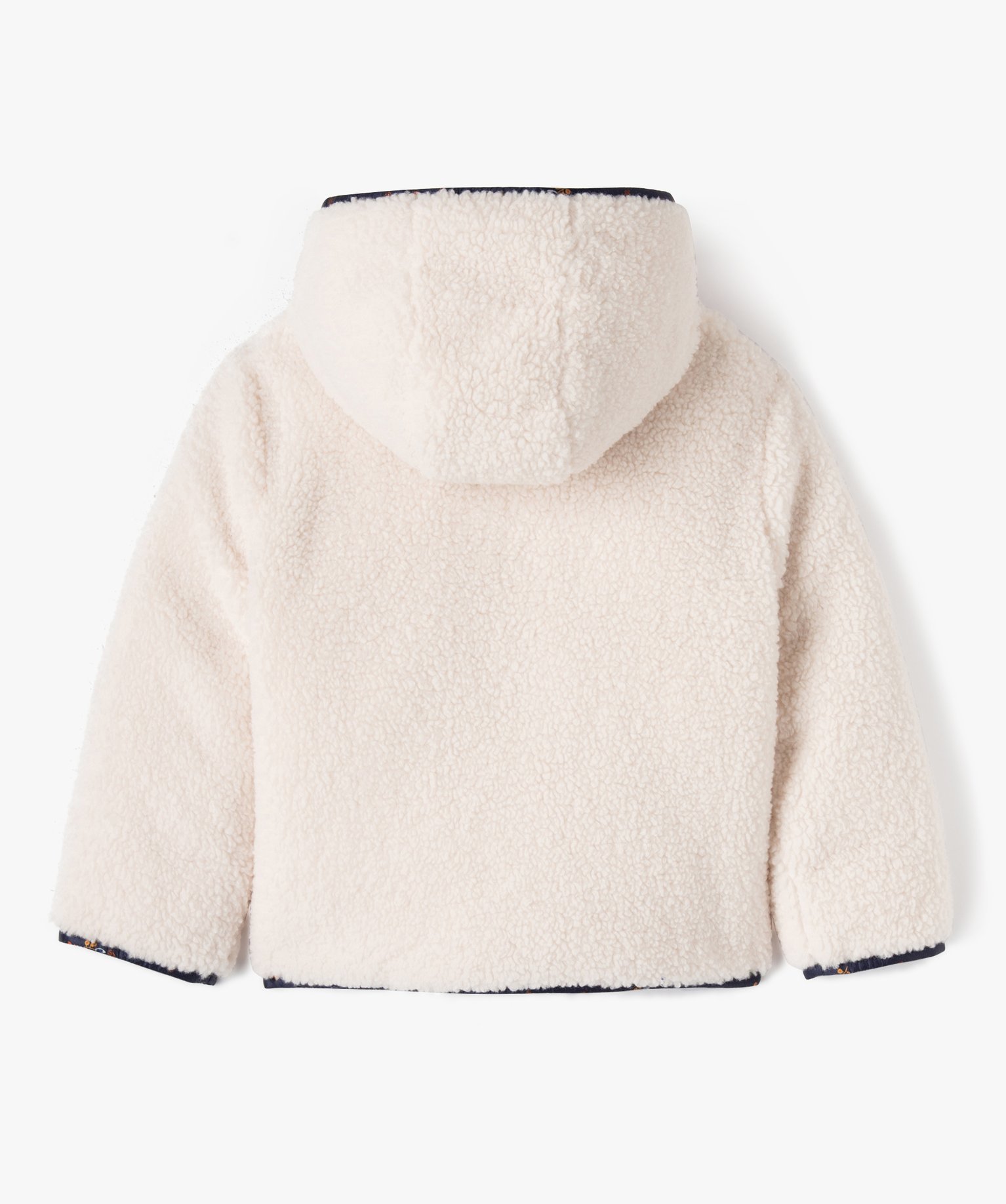 Blouson matelassé à capuche réversible fille - LuluCastag... bleu | GEMO