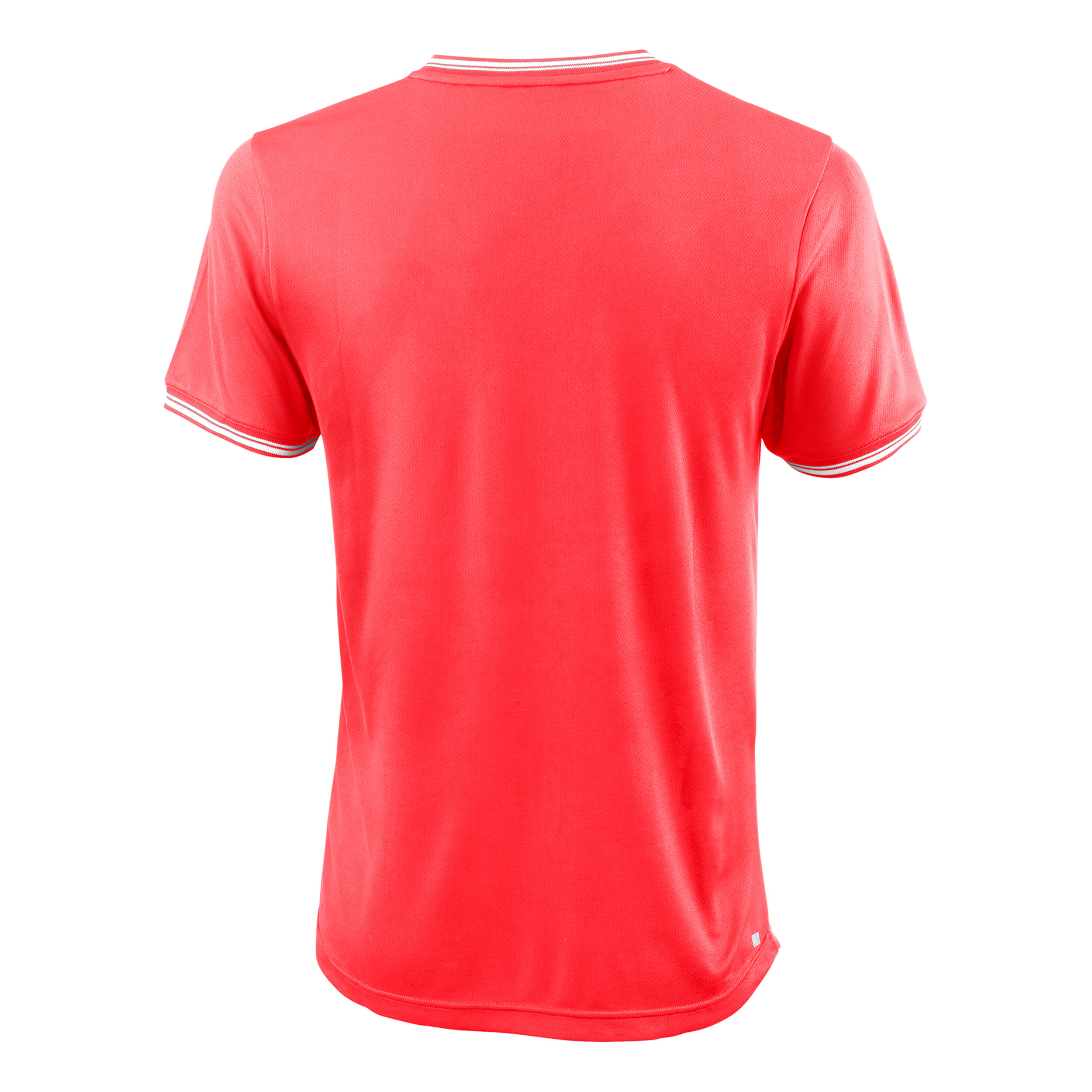 T-Shirt Herren - Koralle, Weiß