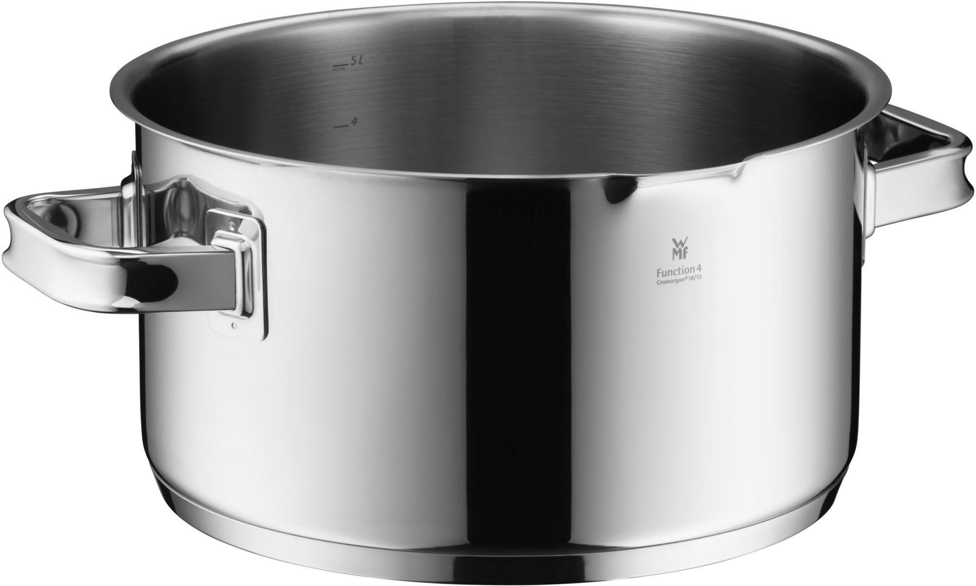 WMF Topf-Set Function 4, Cromargan® Edelstahl Rostfrei 18/10 (Set, 5-tlg), Induktionstöpfe