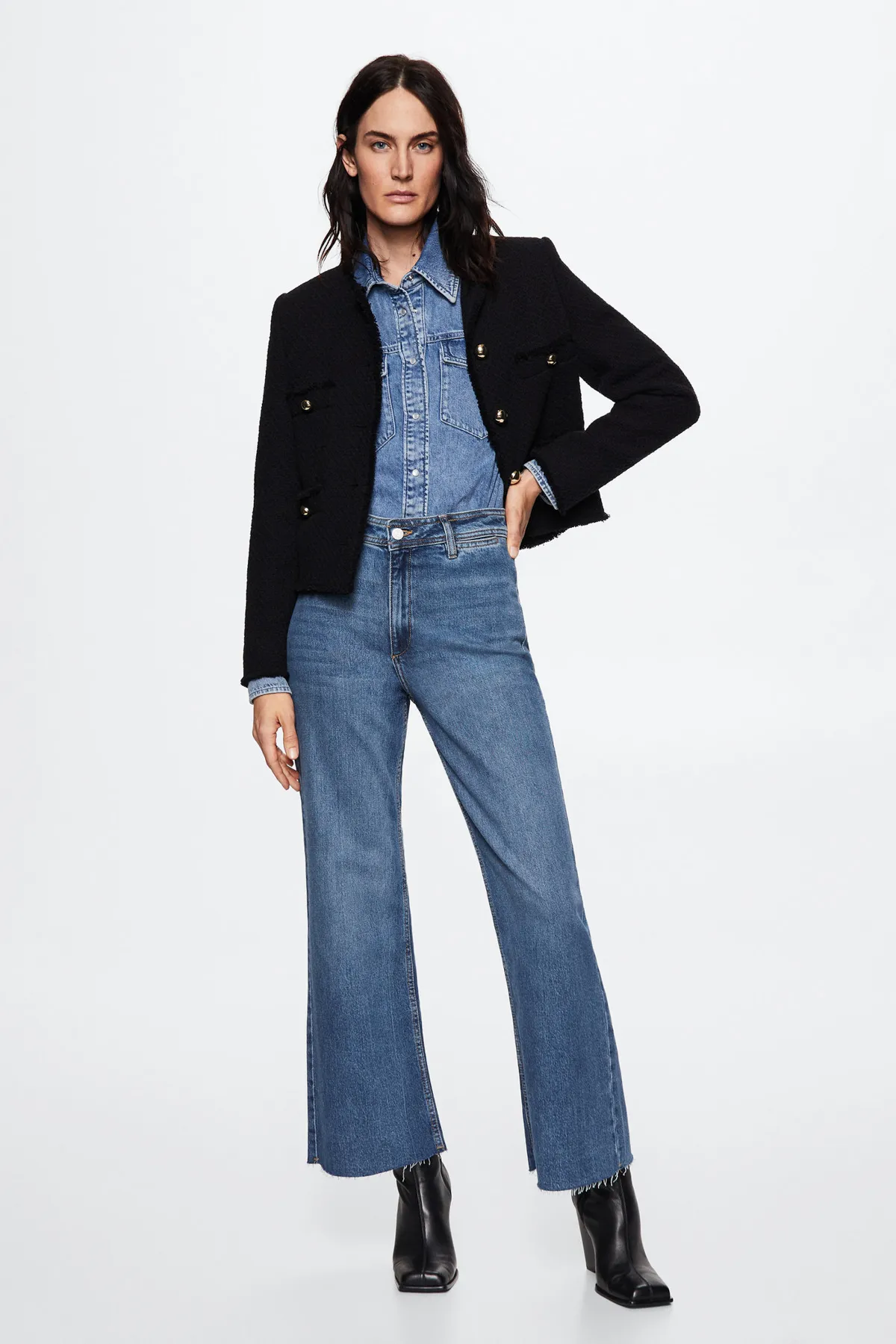 MANGO  37000097 Jeans Mittelblau