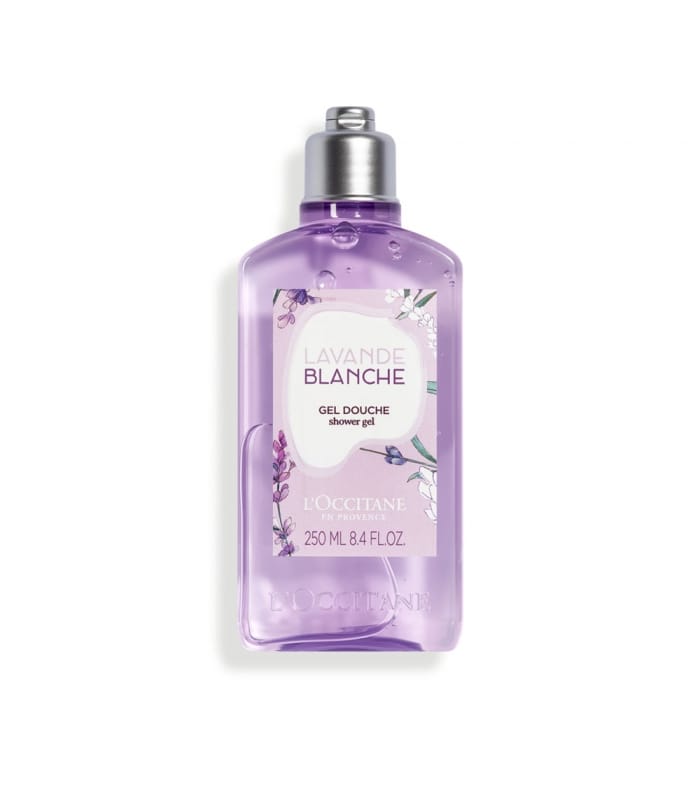 L'OCCITANE-LAVANDE BLANCHE-Gel douche
