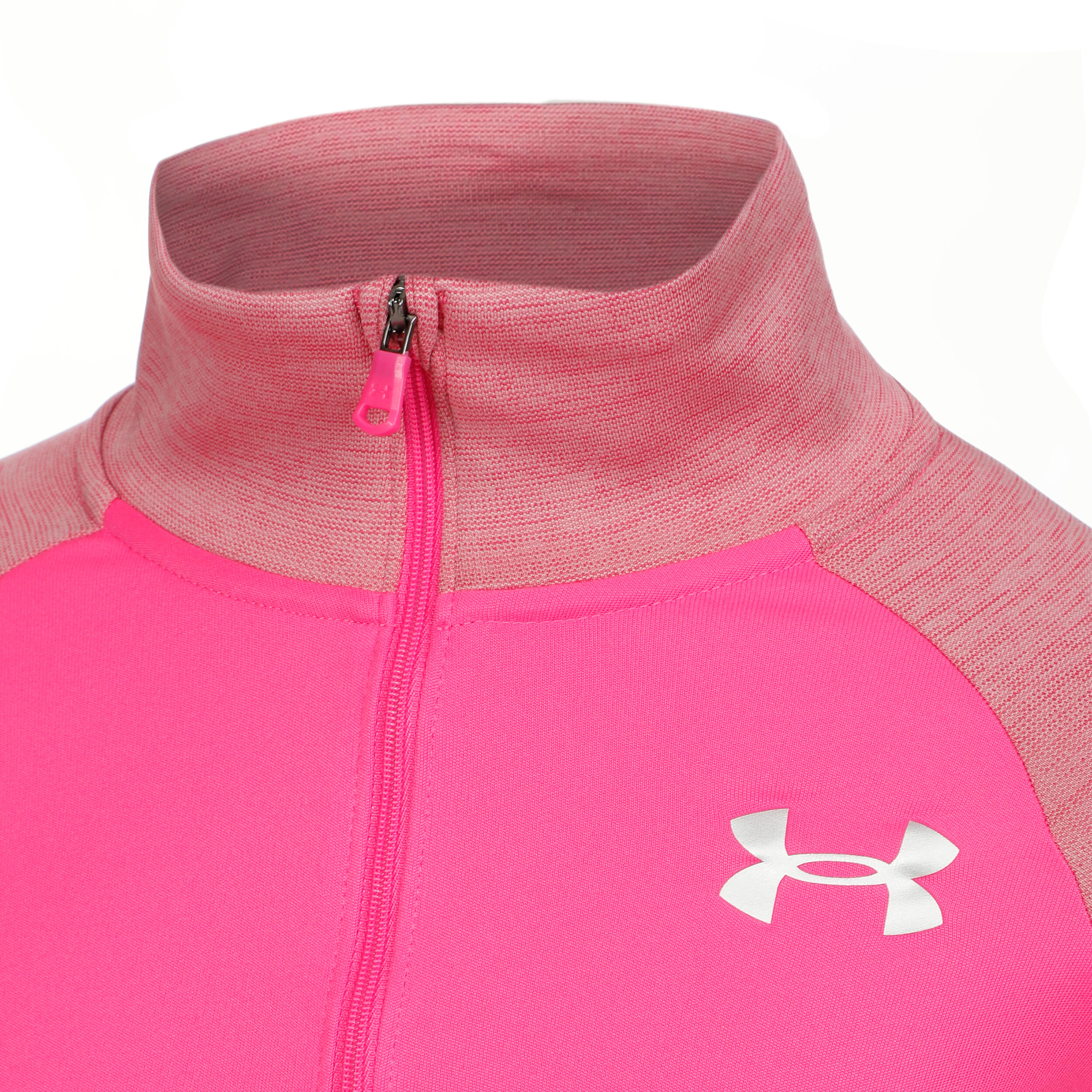 Tech Graphic Half-Zip Longsleeve Mädchen - Pink