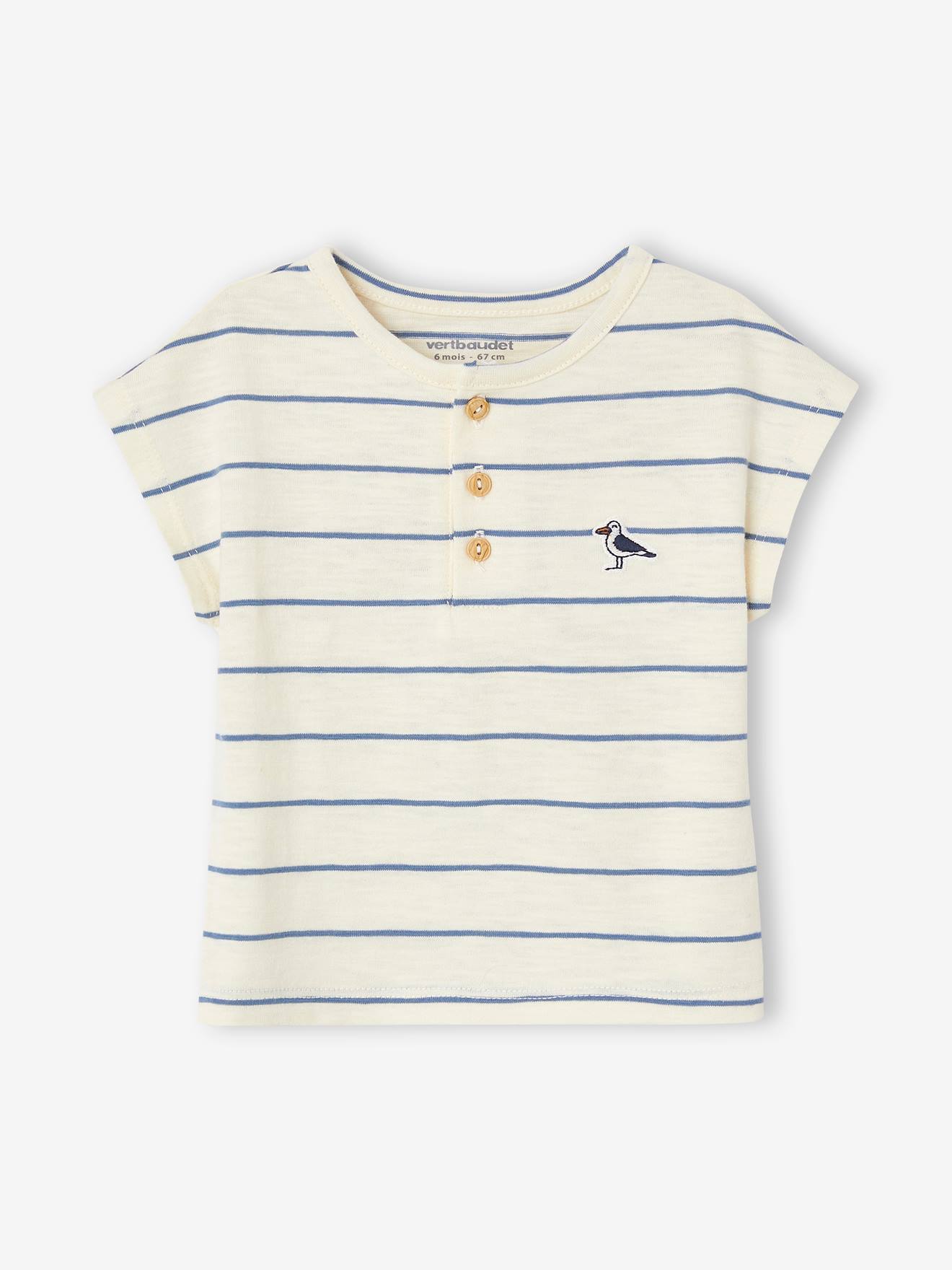 Vertbaudet Baby-Set: T-Shirt & Shorts - mokka