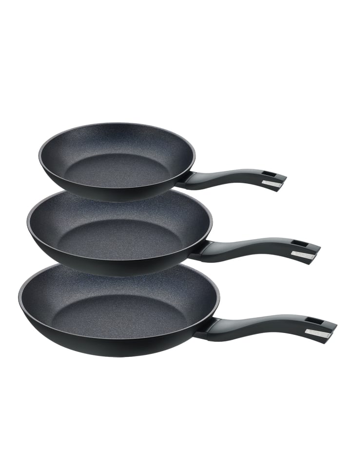 Berndes 3-tlg. Pfannenset 20 24 28 cm, Aluminium - Balance® Enduro in schwarz günstig kaufen onesize