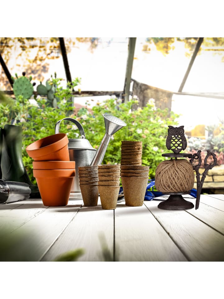 relaxdays Schnurhalter Eule in Dunkelbraun günstig kaufen onesize