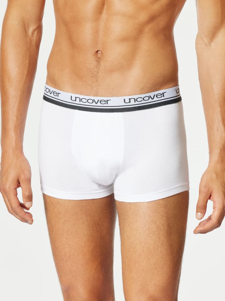 Schiesser Boxershorts Uncover in weiss-blau günstig kaufen