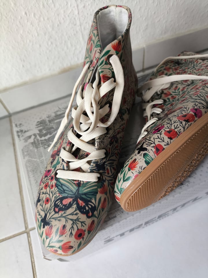 Streetfly Schnürschuhe in Beige/ Bunt günstig kaufen 38