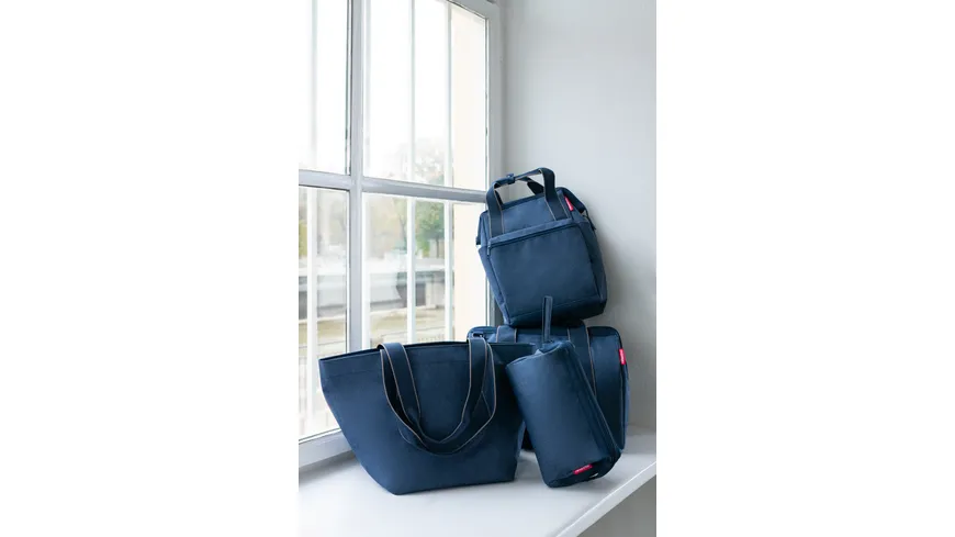 reisenthel Shopper Herringbone M dark blue