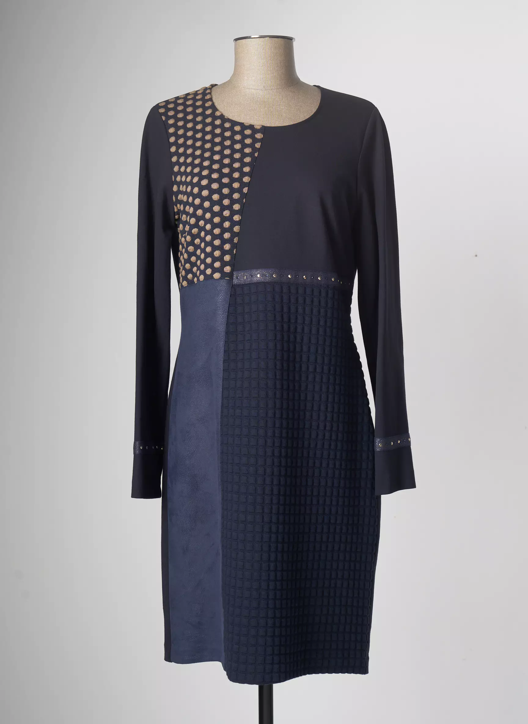 Divas Robes Mi Longues Femme couleur bleu