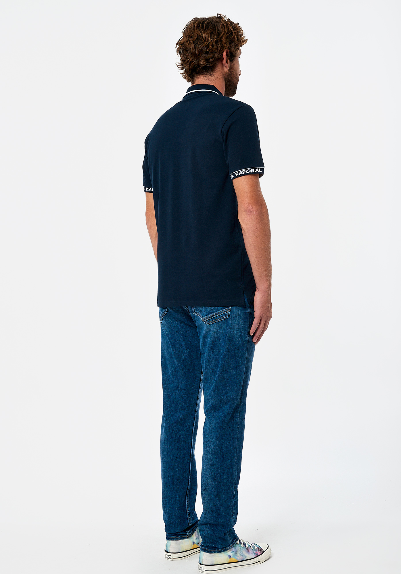 SETRO  Polo bleu marine Homme