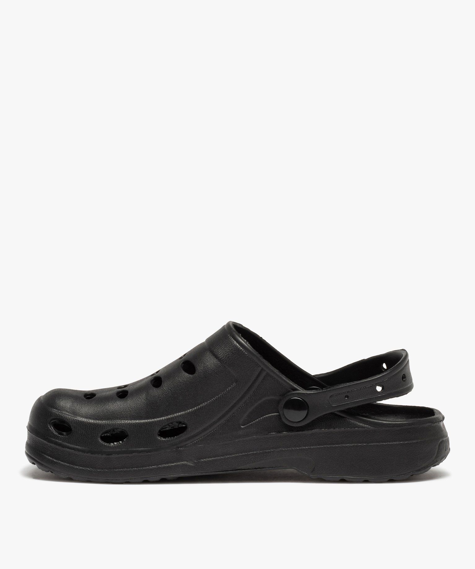 Sabots souples homme dessus uni perforé noir | GEMO