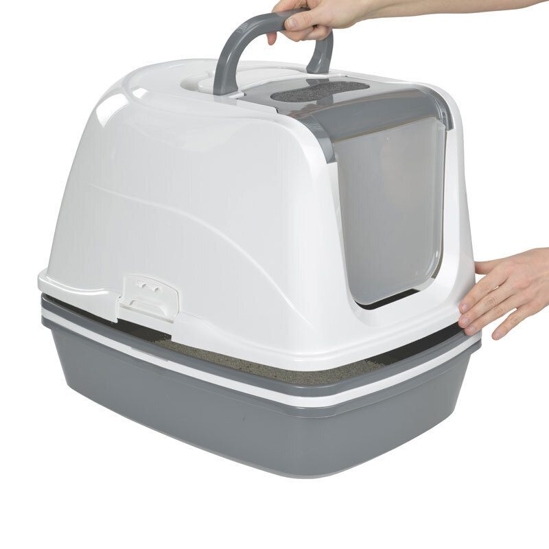 AniOne Katzentoiletten AniOne geschlossene Sieb-Toilette Clean Cat M