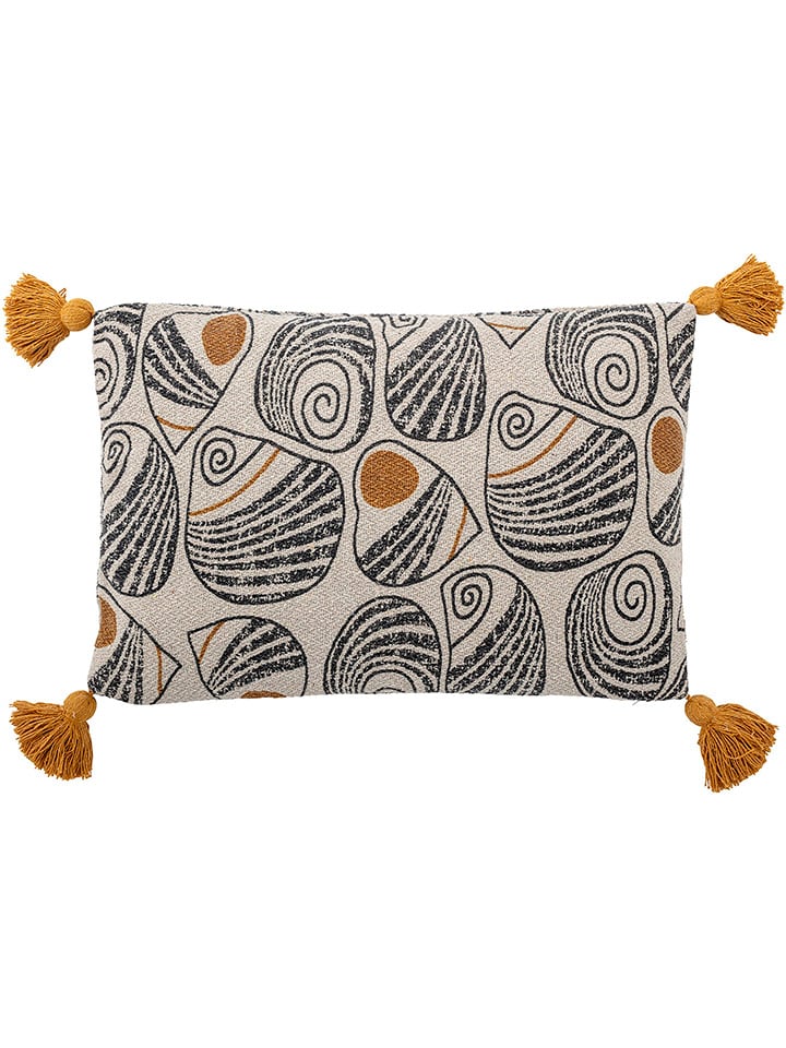 Bloomingville Kissen ''Giano'' in Beige/ Ocker - (L)60 x (B)40 cm günstig kaufen onesize