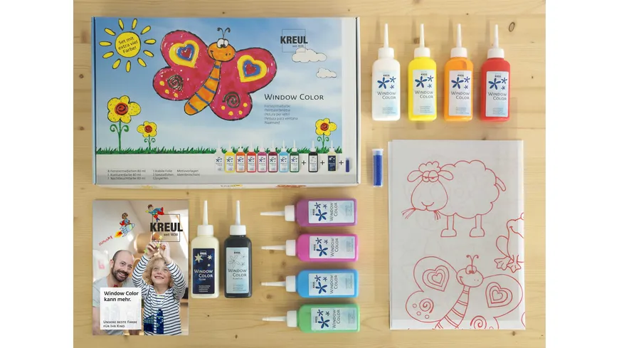 KREUL Window Color Set mit extra viel Farbe 800 ml