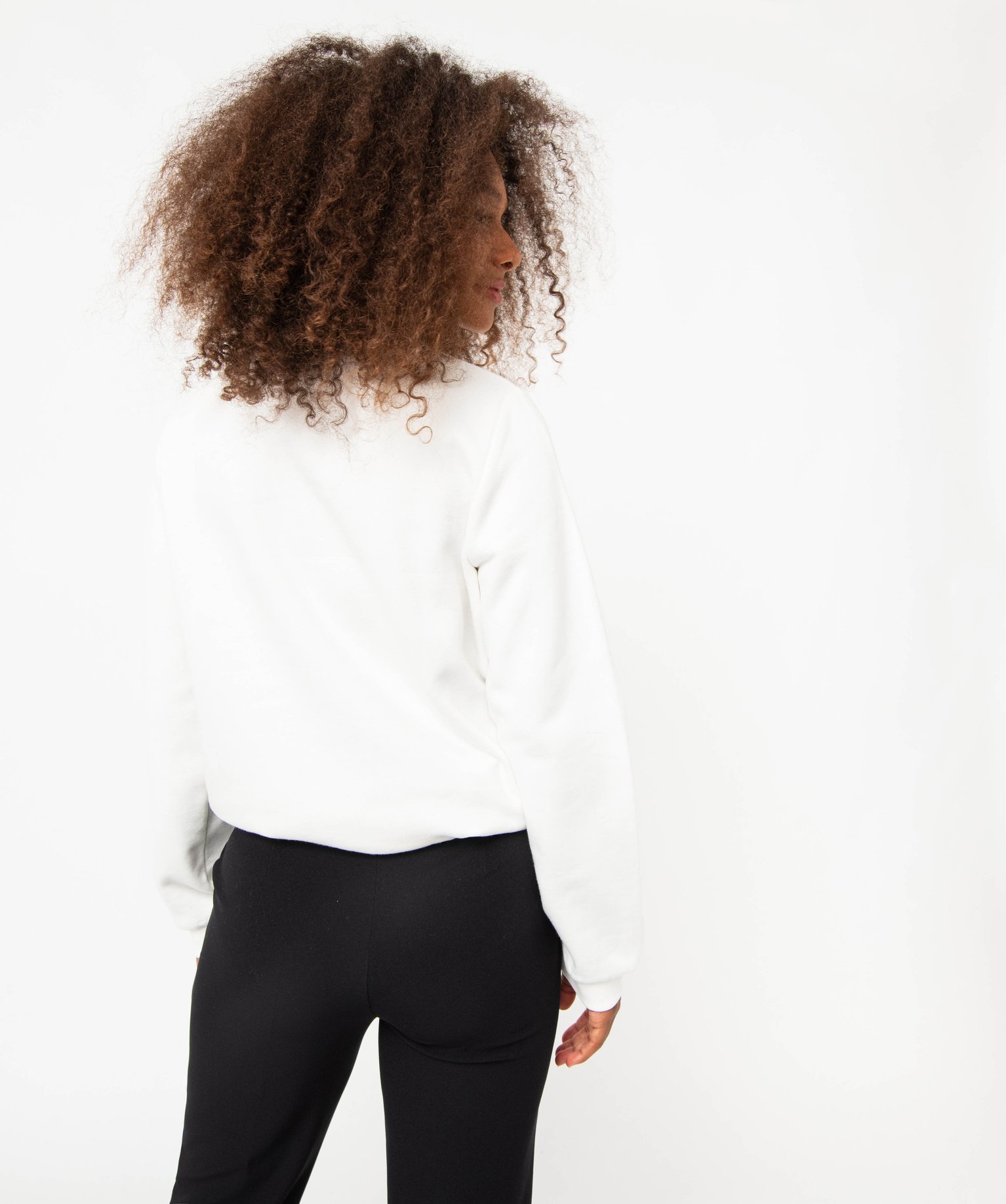 Sweat avec inscription Paris multicolore femme ecru | GEMO