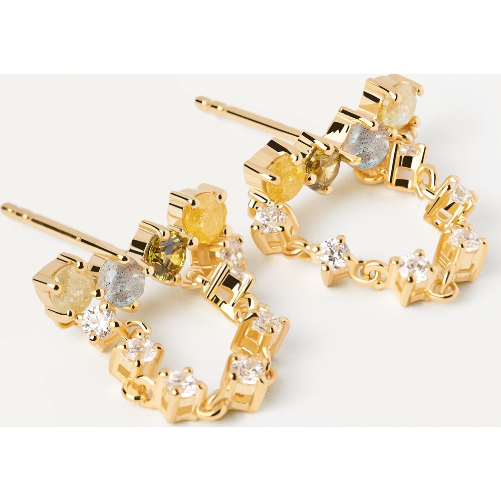 P D Paola Boucles d'oreilles à fermoir à poussette 925 Argent Boucles d'oreilles