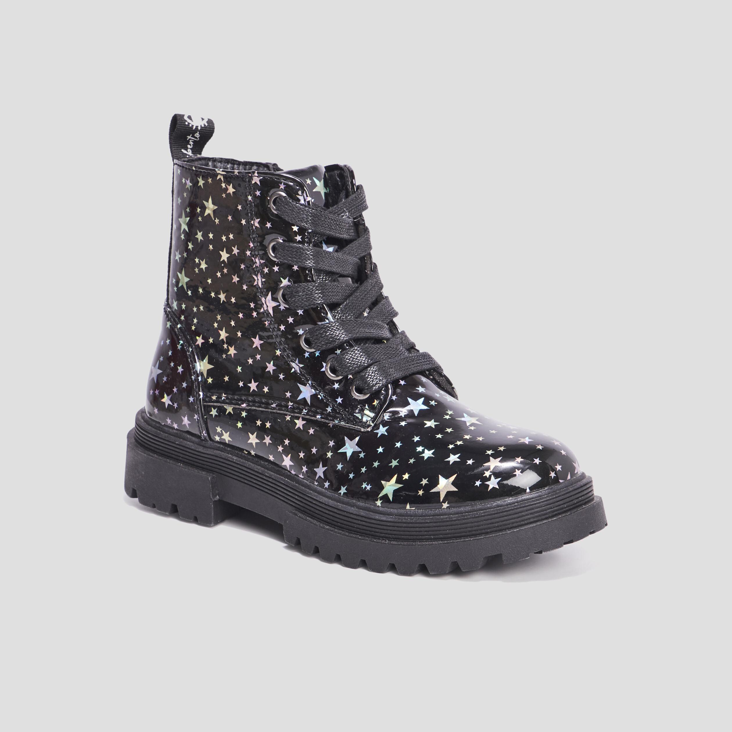 Bottines vernies zippées noir fille | La Halle