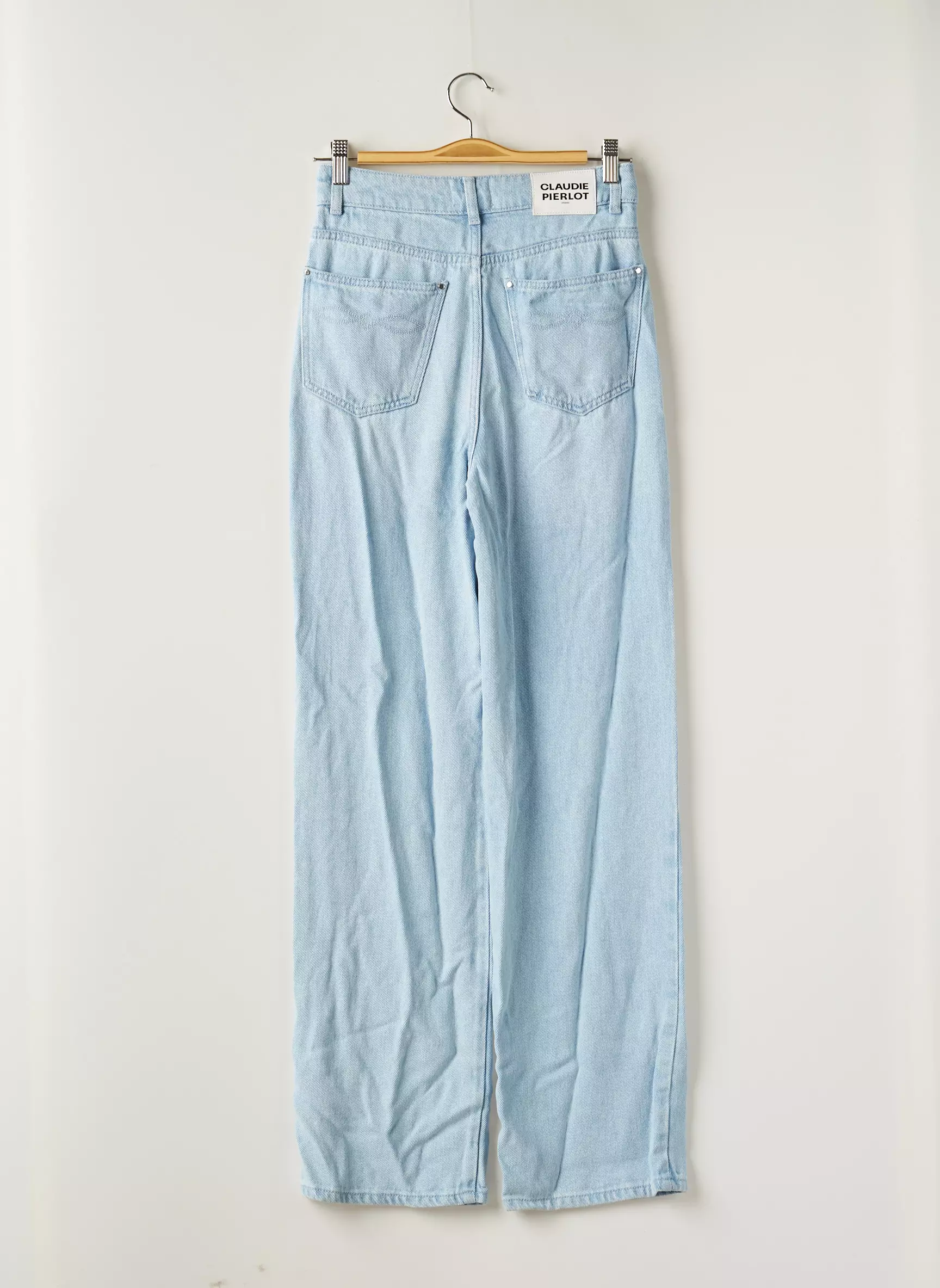 Claudie Pierlot Jeans Coupe Large Femme couleur bleu