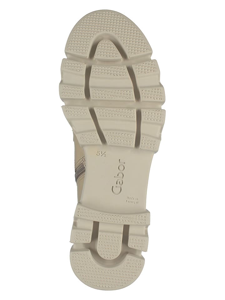 Gabor Leder-Boots in Beige günstig kaufen