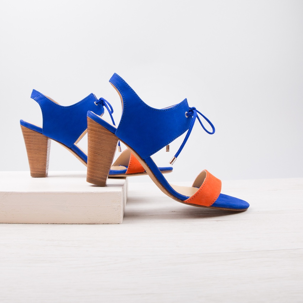 La Perchée - Bleu Aztek & Orange