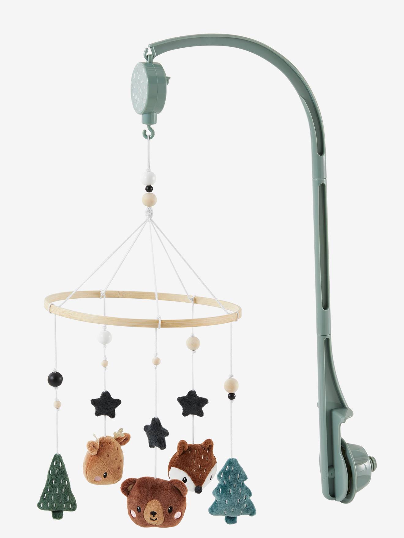 Vertbaudet Baby Musikmobile GRÜNER WALD - beige/mehrfarbig