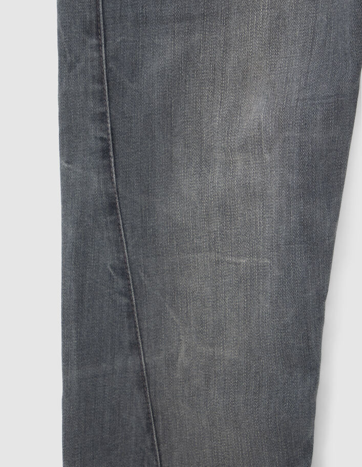 Jean SLIM gris coutures tournantes garçon