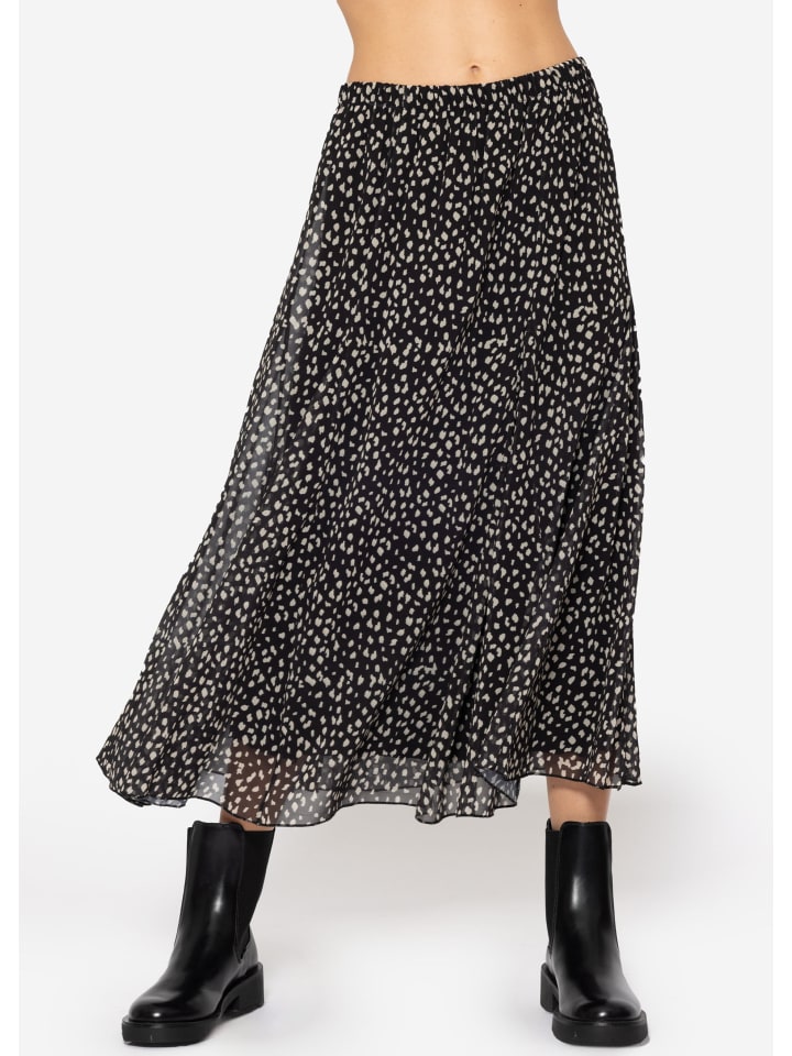 SASSYCLASSY Chiffon Rock in Schwarz günstig kaufen