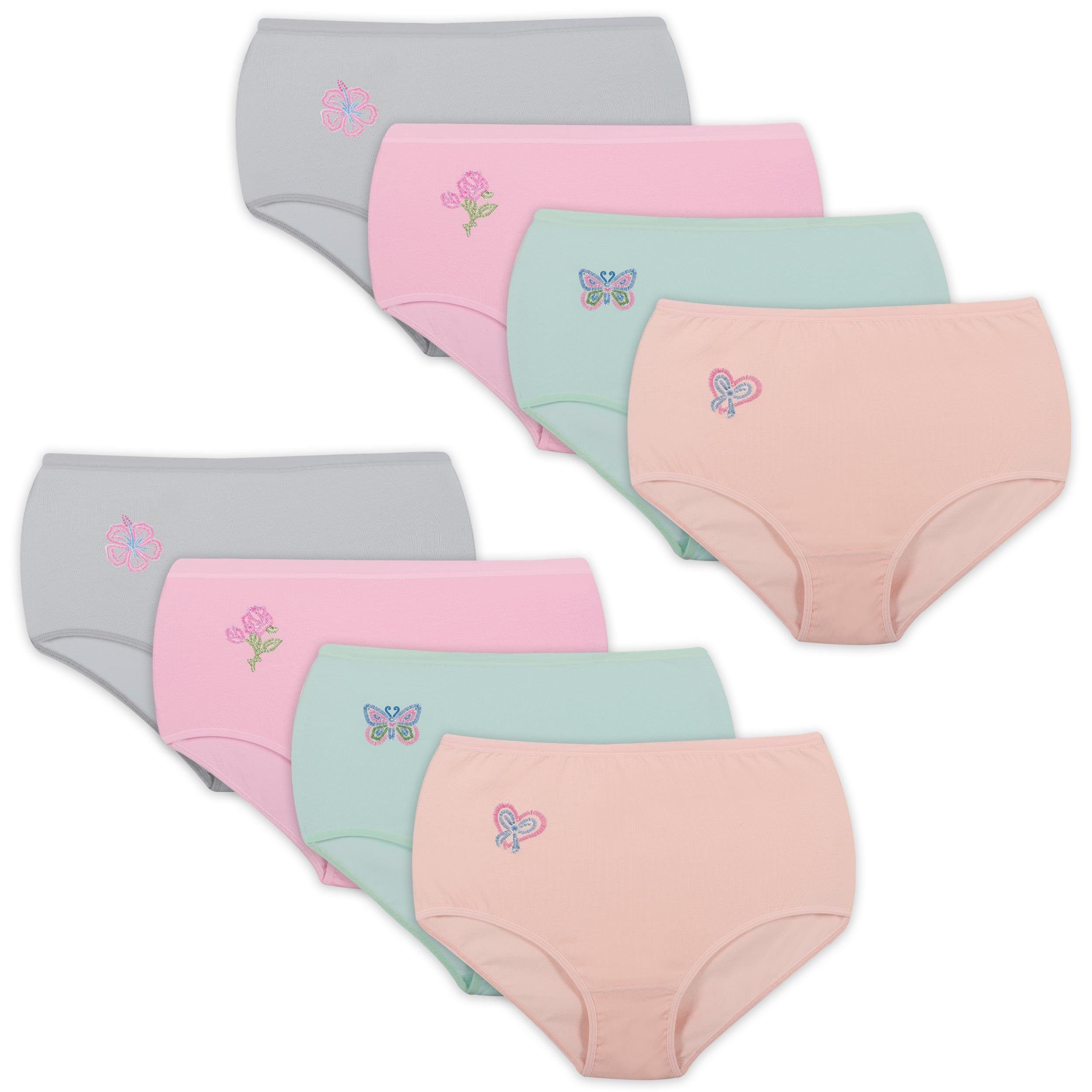 LOREZA Taillenslip 8 Damen Taillenslips Hüftslips Baumwolle 40-62 (Packung, 8-St)