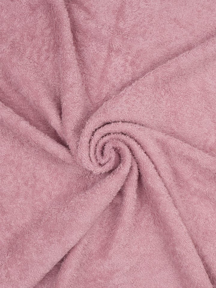 normani Baby Kapuzenhandtuch aus Bio-Baumwolle Luanda in Rosa günstig kaufen 80 x 80 cm