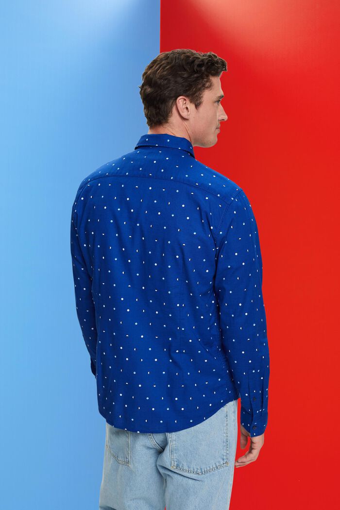 Hemd aus Slub Baumwolle mit Lunar-Dot-Muster