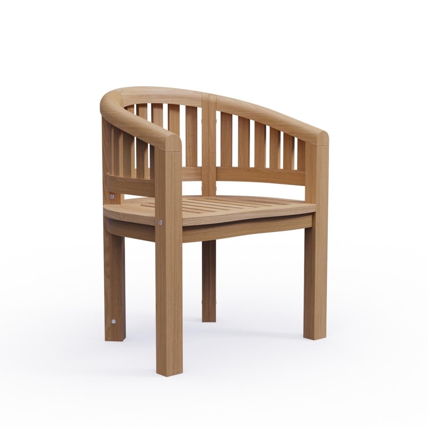 KMH Gartenstuhl TEAK Sessel *Banana* (102138)
