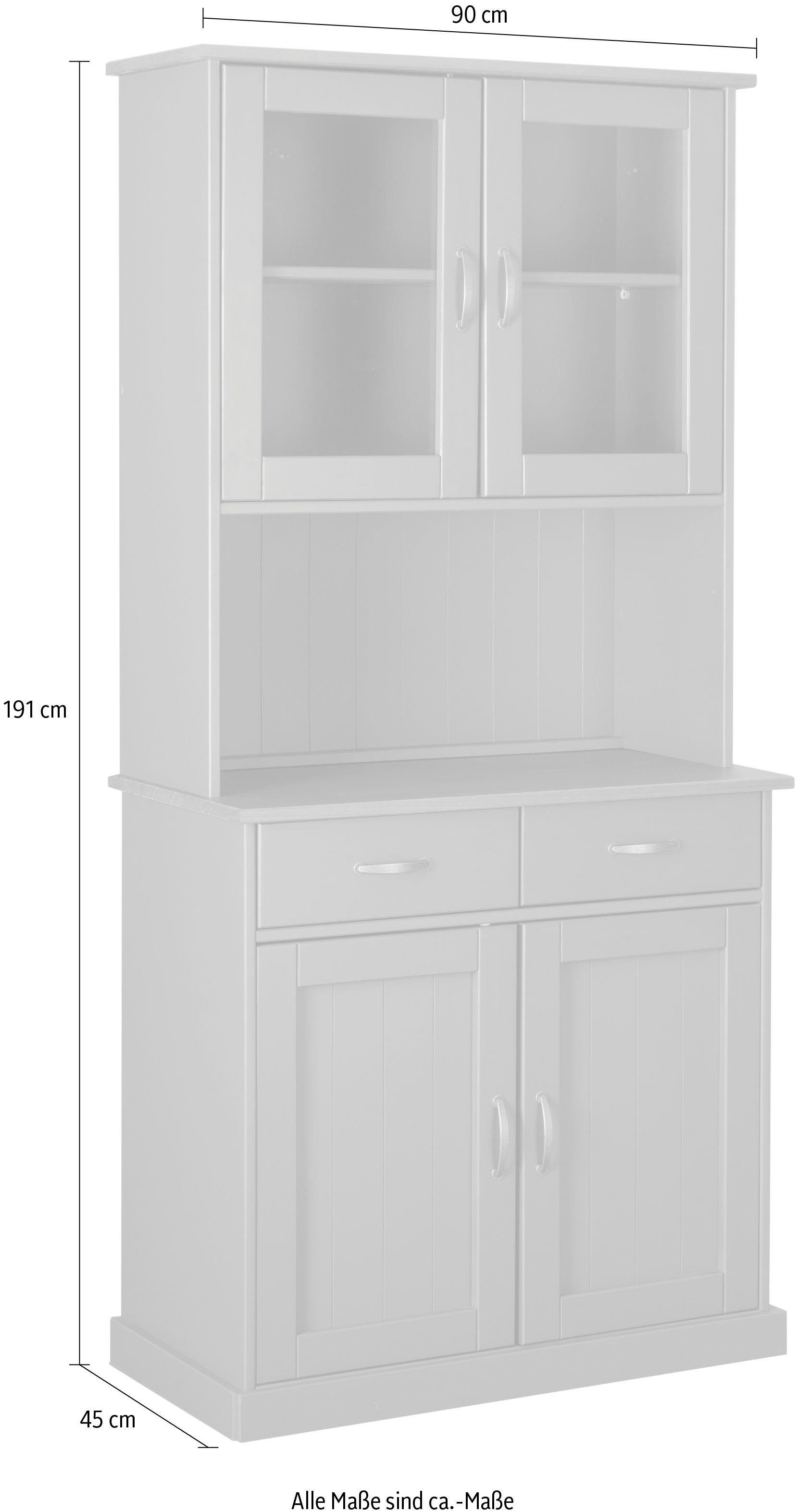 Home affaire Buffet Luzern im Landhausstil, Küchenschrank, Geschirrschrank