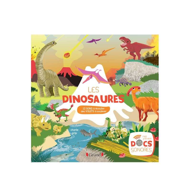 Livre Mes docs sonores les Dinosaures - Gründ