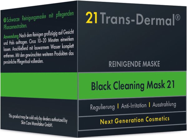 21 Trans-Dermal Black Cleaning Mask 21 Gesichtsmaske