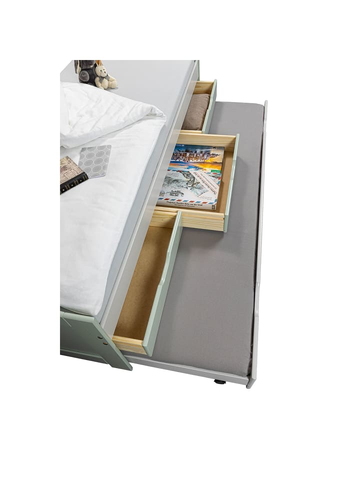 ebuy24 Bett Prati Hellgrau 205 x 98 cm günstig kaufen onesize