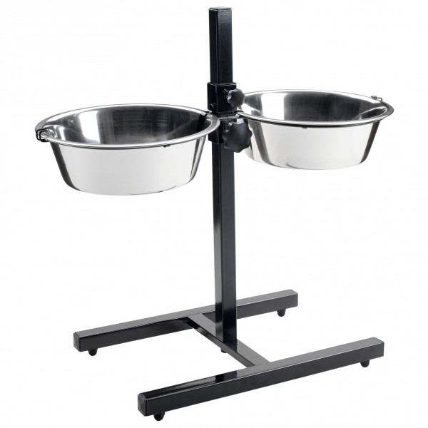 Hunter - Bar mit 2 Edelstahlnäpfen Basic - Hundezubehör