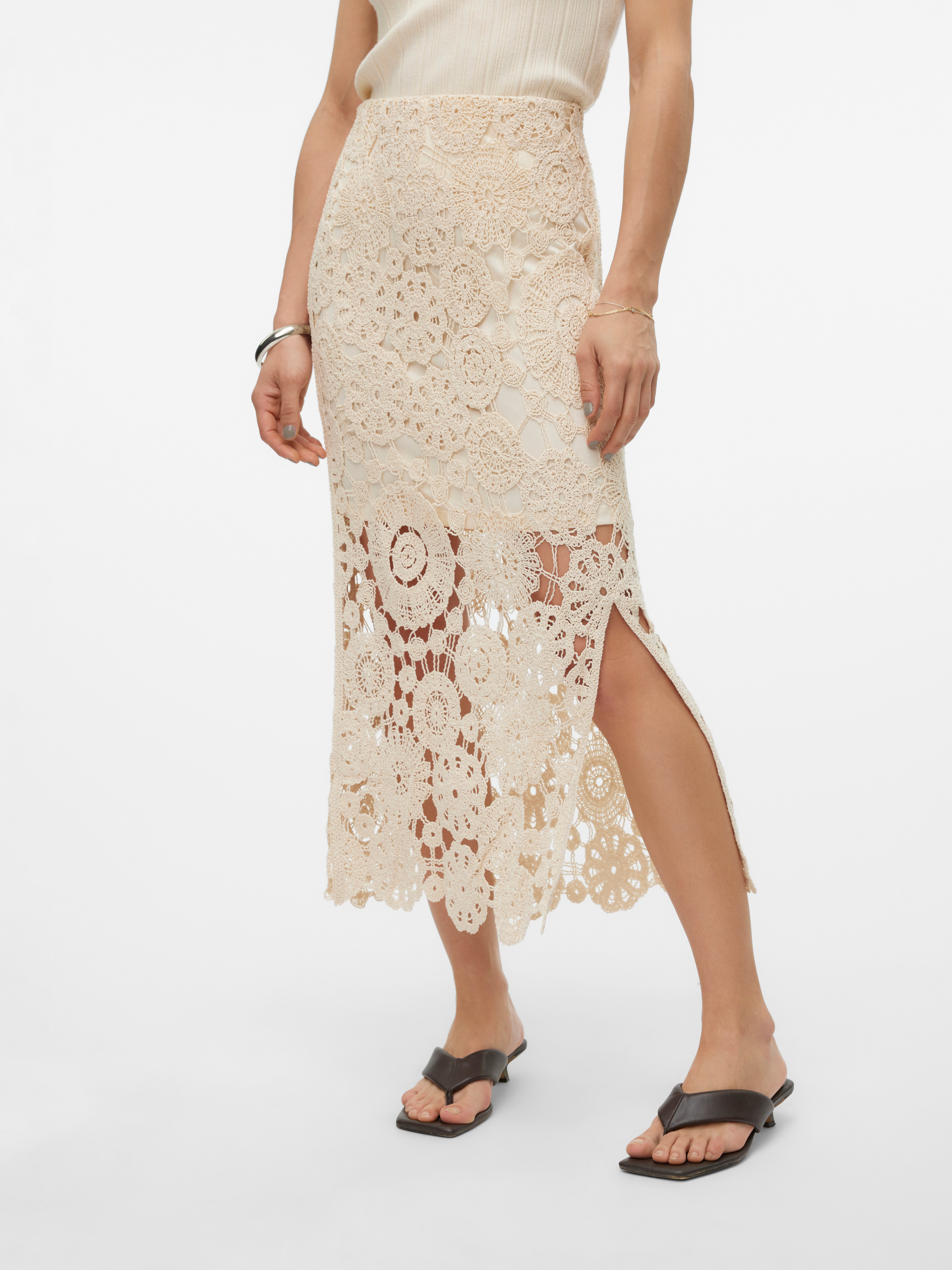 VMLILI Hohe Taille Langer Rock