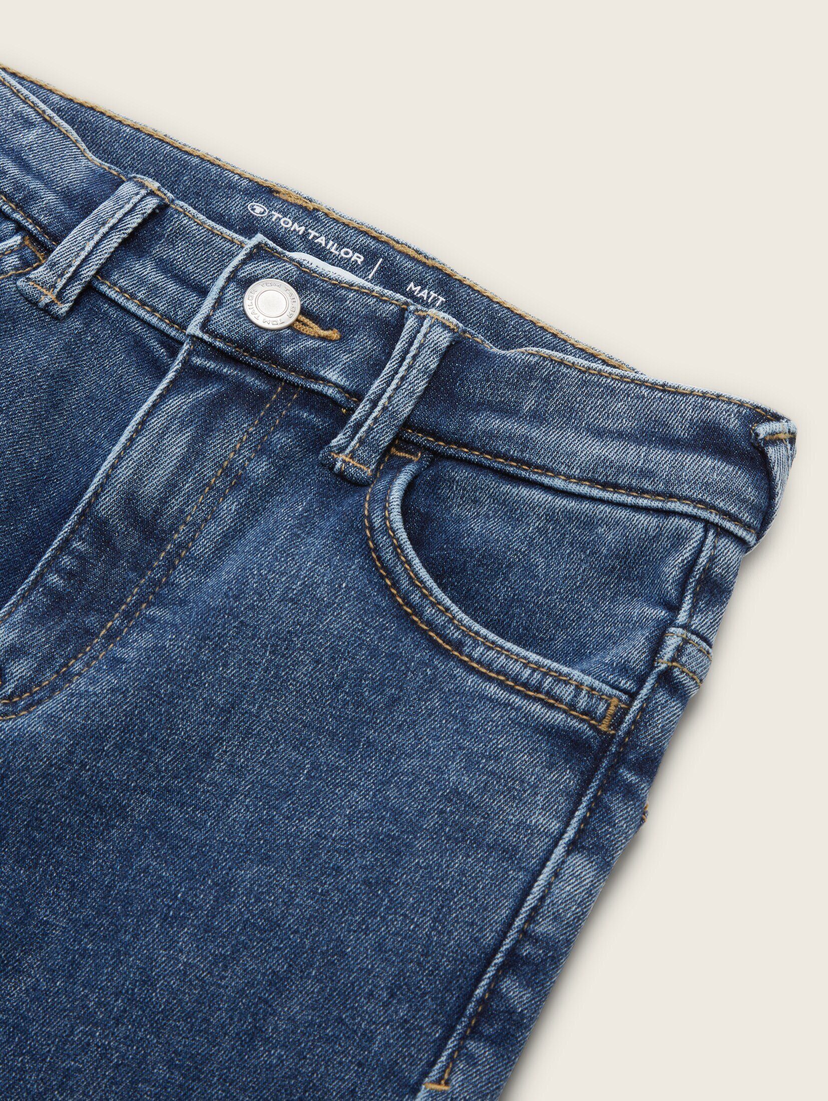 TOM TAILOR Ankle-Jeans Matt Thermo Jeans mit recyceltem Polyester