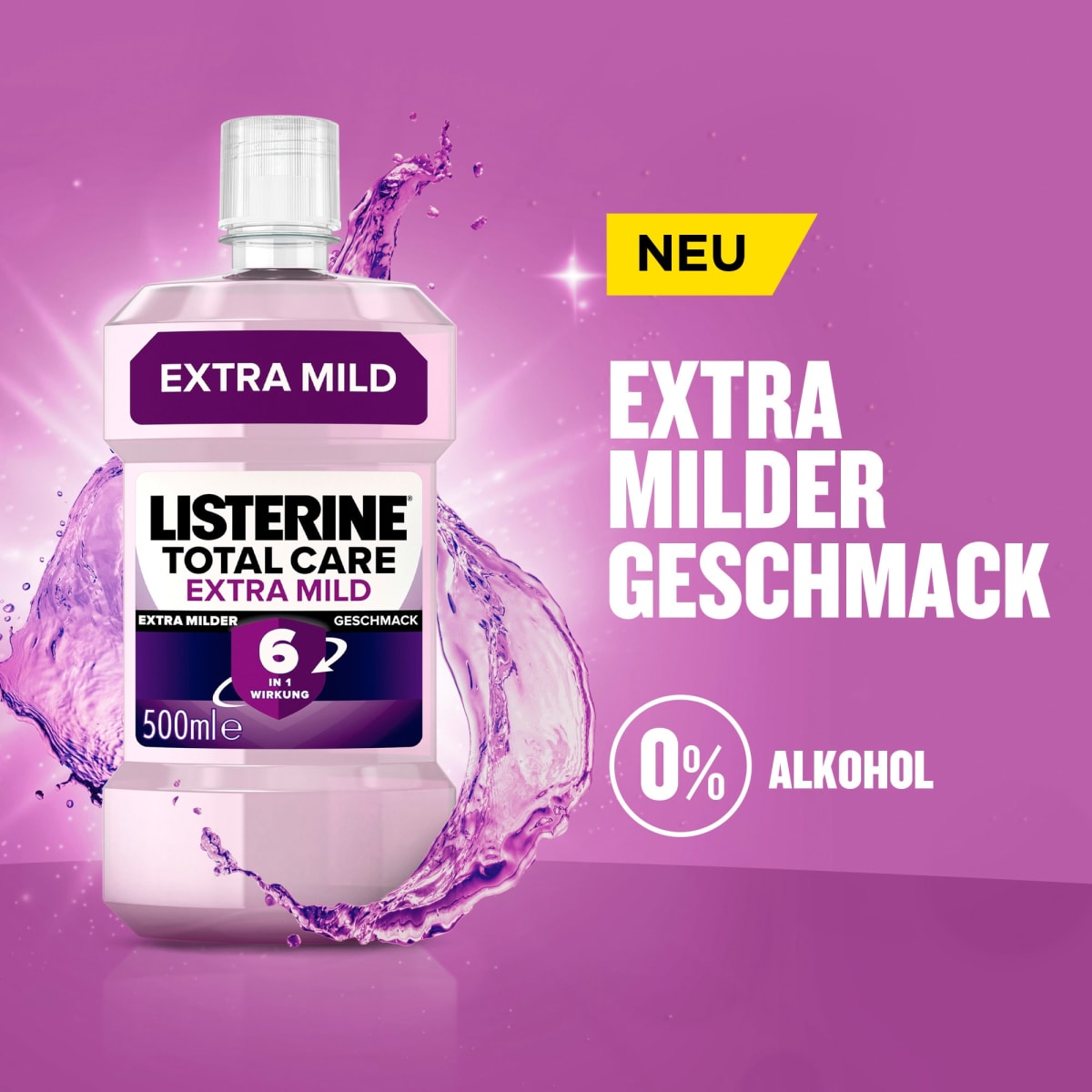 Mundspülung Total Care  Extra Mild, 500 ml