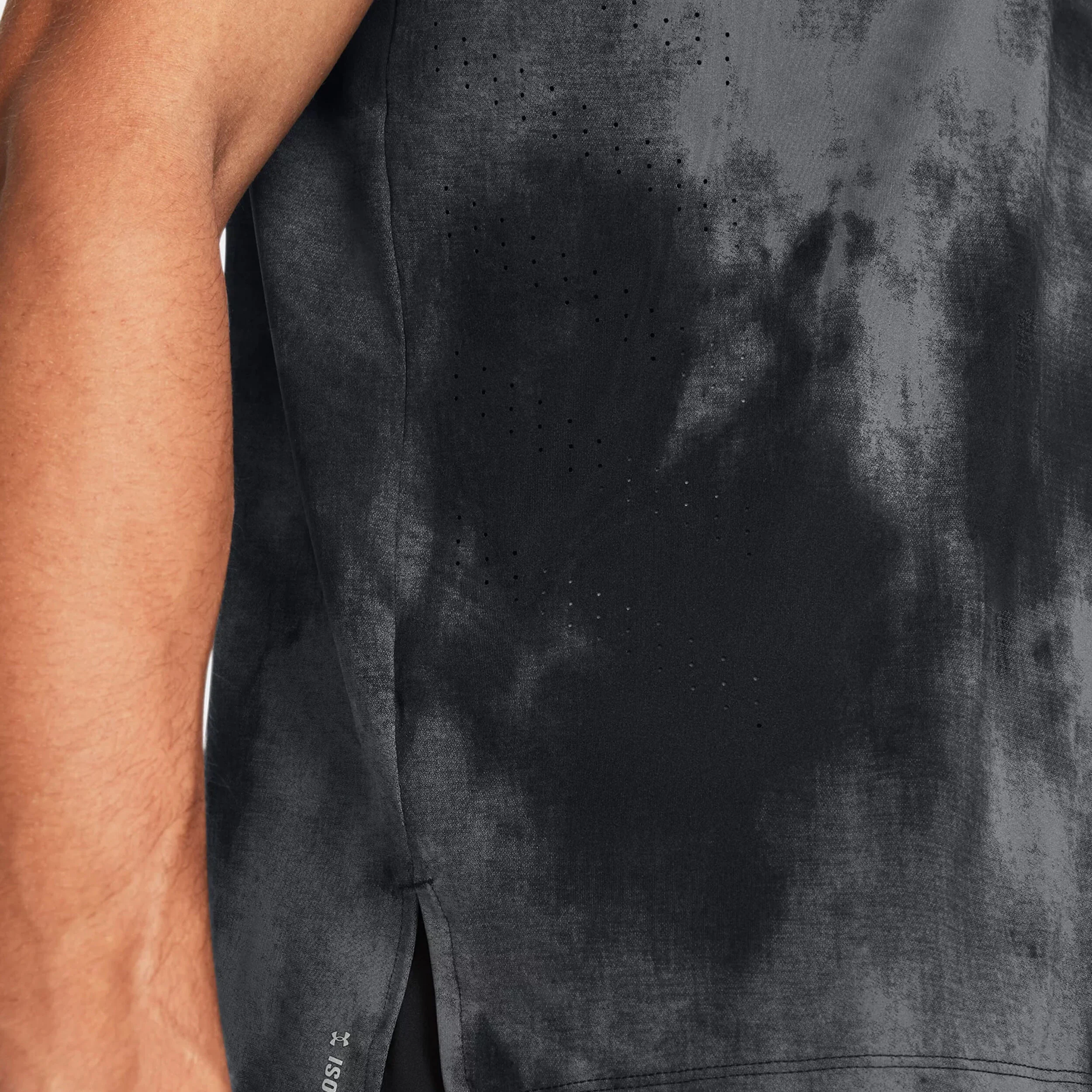 Laser Wash Laufshirt Herren - Schwarz, Grau