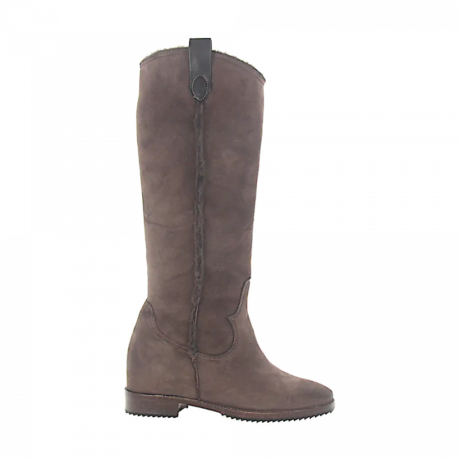 ROSS B. - Stiefel Veloursleder - grau