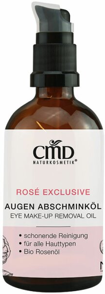 CMD Naturkosmetik Rosé Exclusive Augen-Abschminköl Augenmake-up Entferner