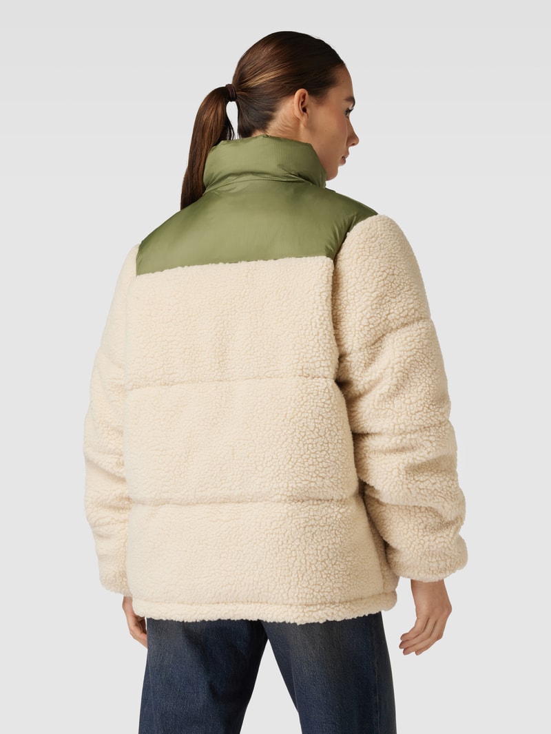 Jacke mit Teddyfell Modell 'DACE' in offwhite