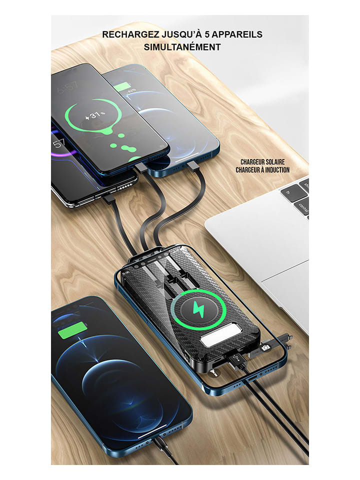 SWEET ACCESS Solar-Powerbank 20.000 mAh in Schwarz günstig kaufen onesize